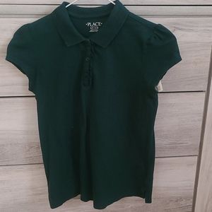 ❤4/$20❤Children's Place Forest Green Uniform Polo